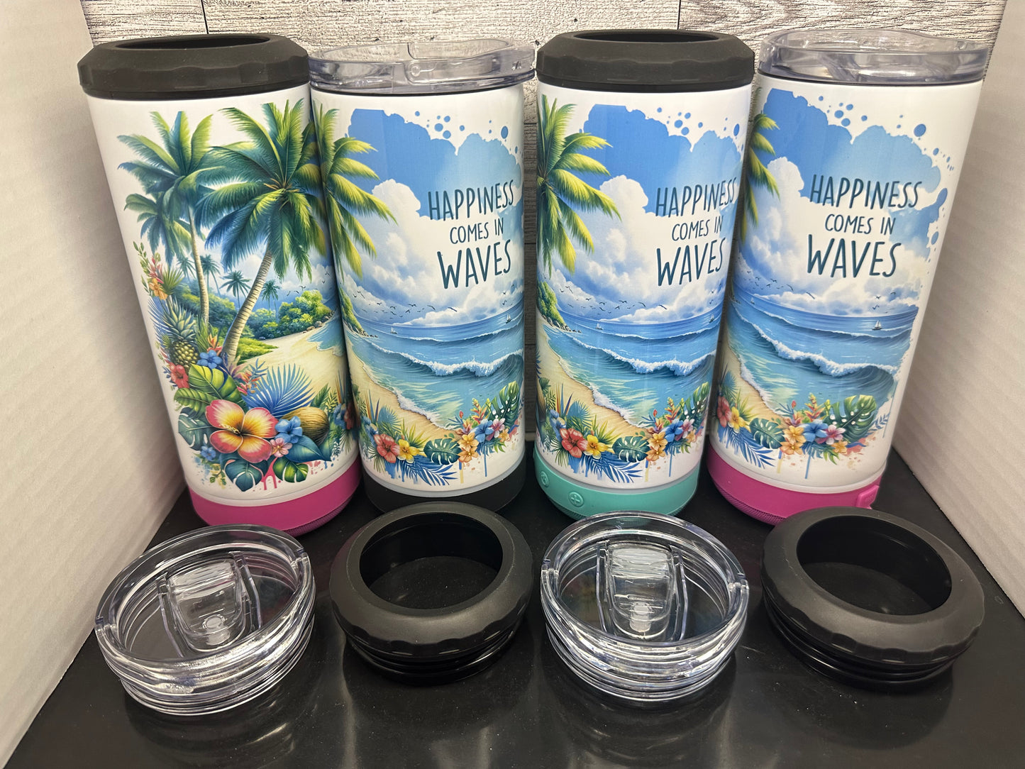 4-1 Bluetooth Speaker Can Cooler Cups