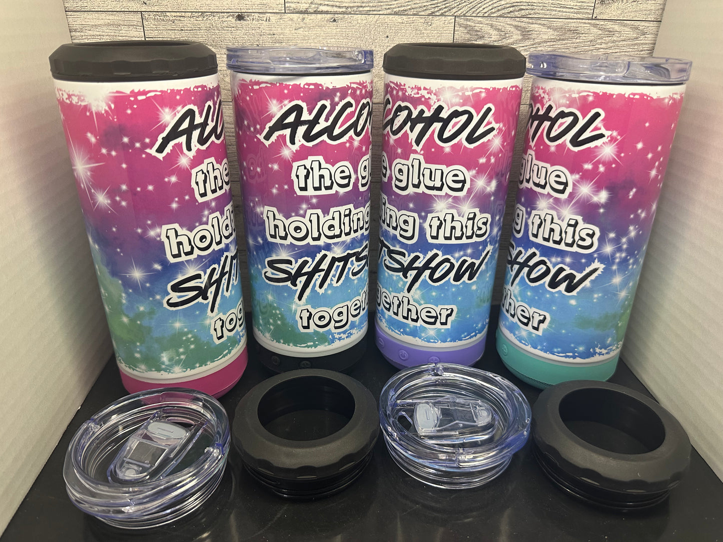 4-1 Bluetooth Speaker Can Cooler Cups