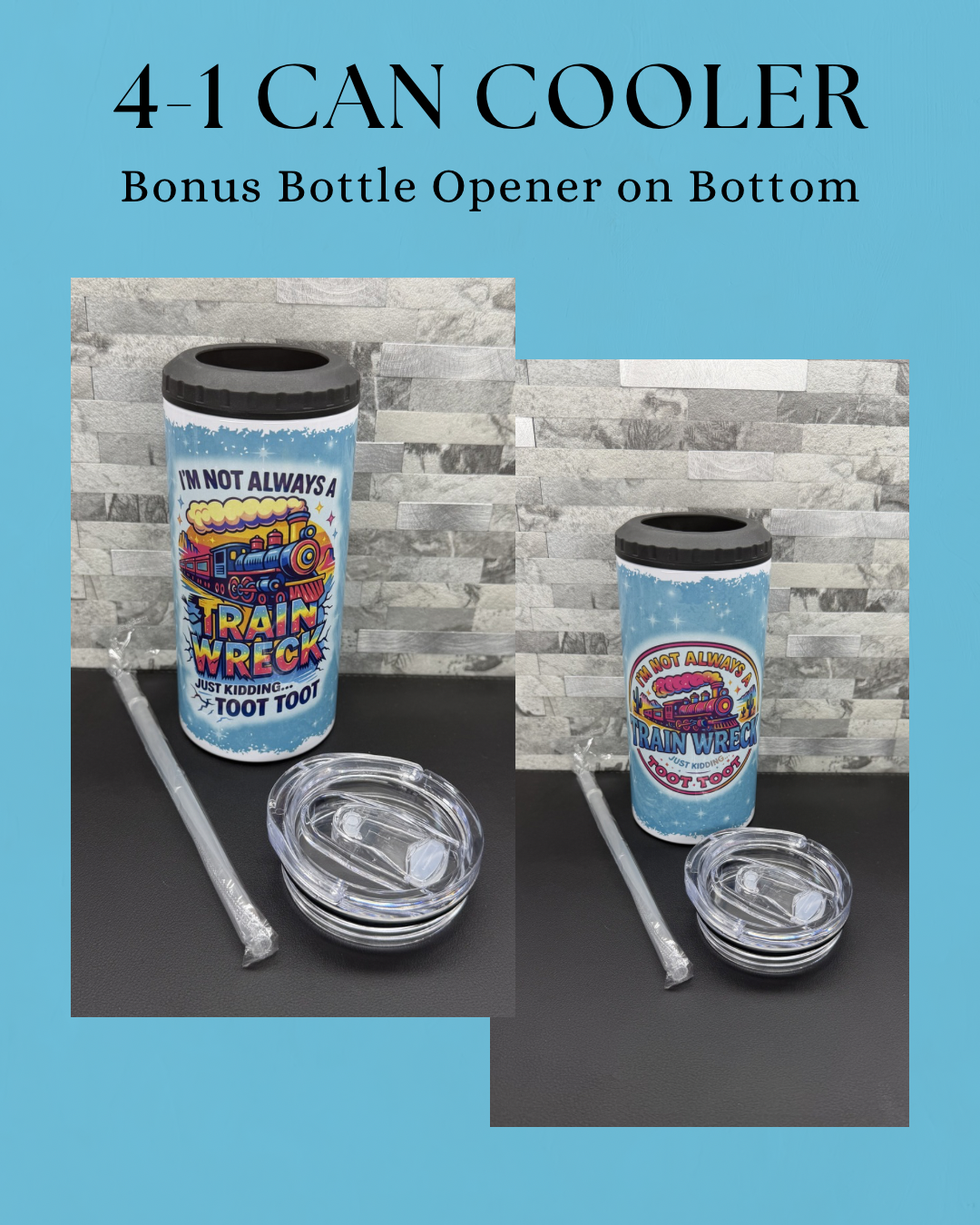 Tall Can Cooler Cups 4-1
