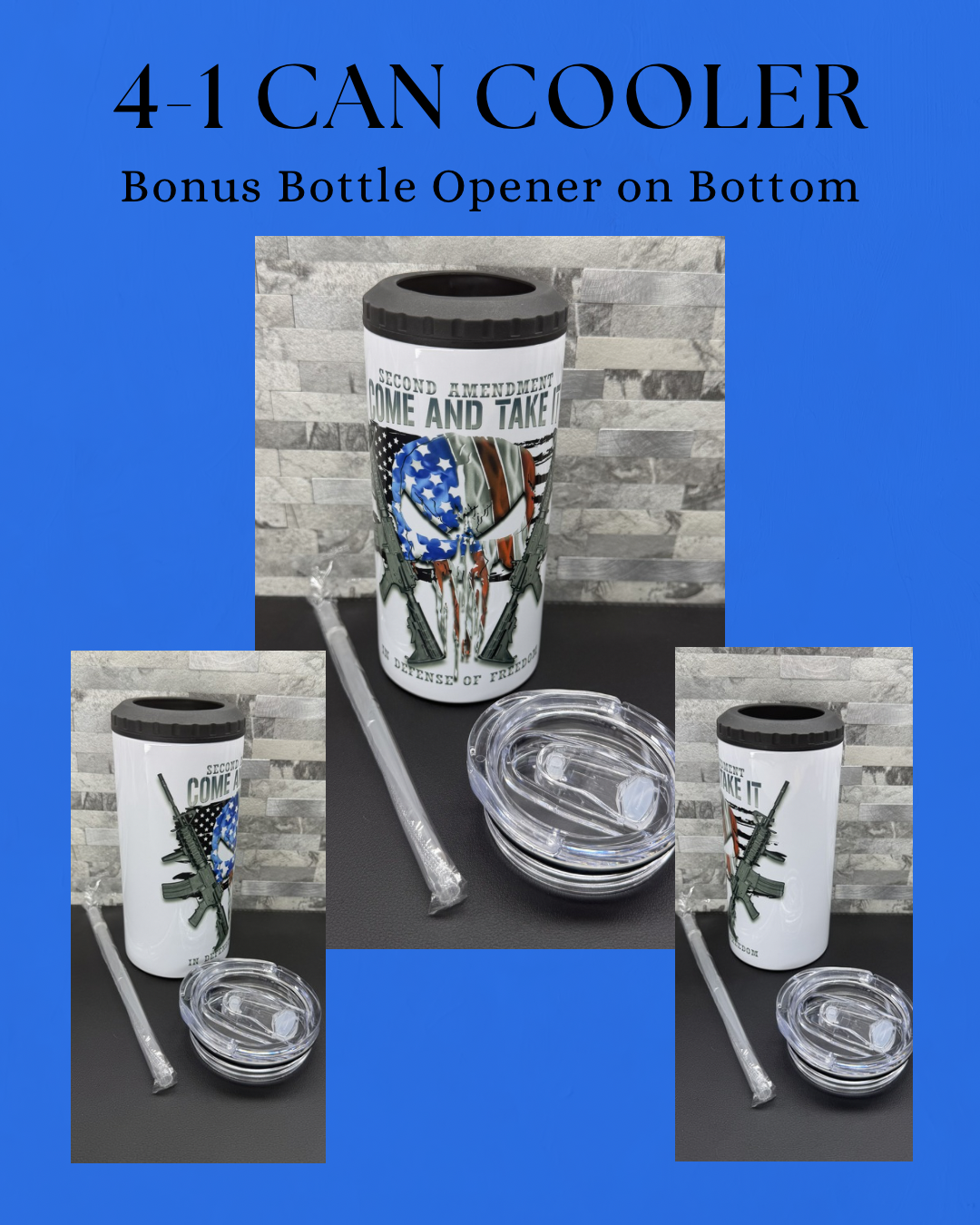 Tall Can Cooler Cups 4-1