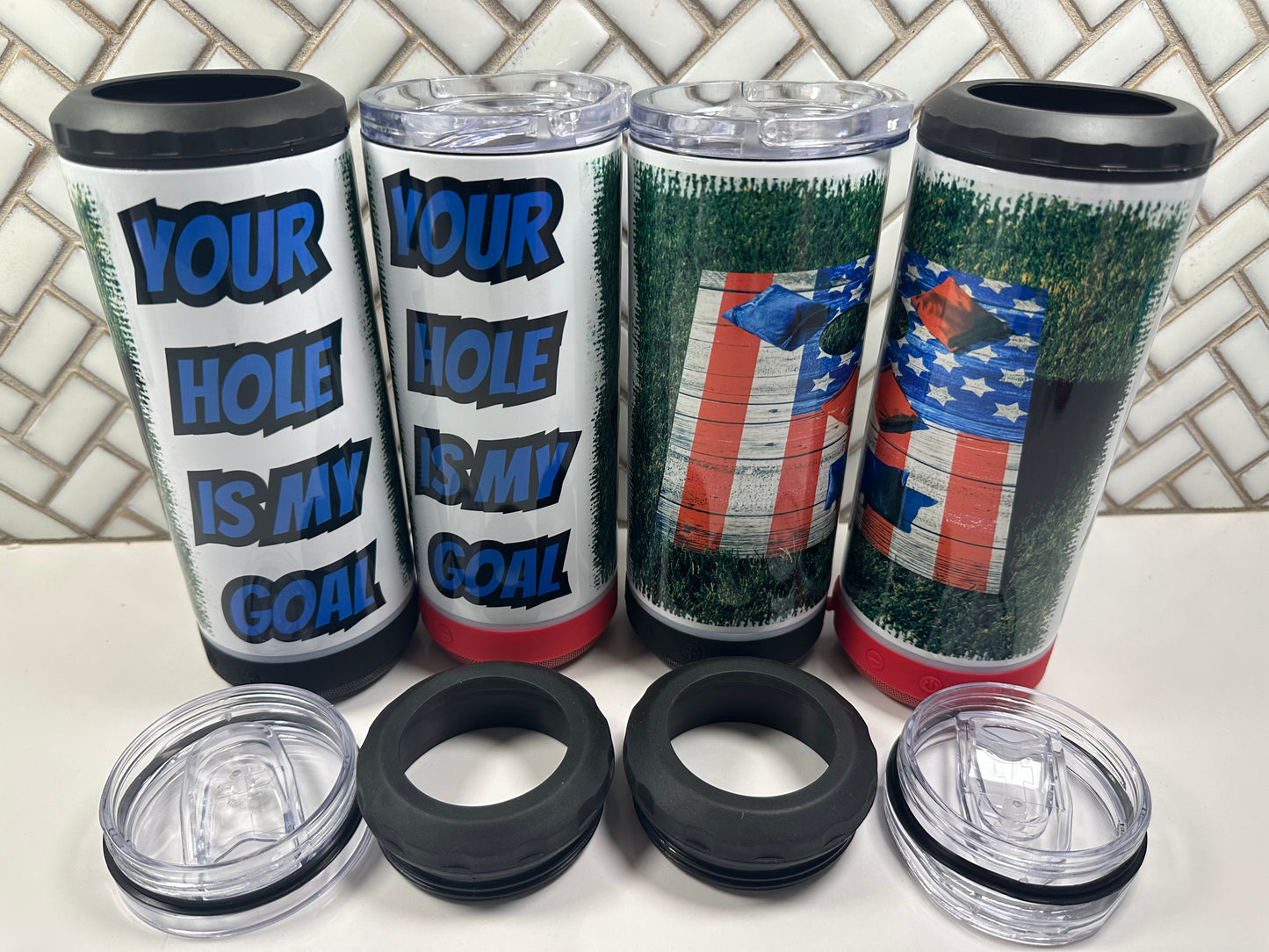 4-1 Bluetooth Speaker Can Cooler Cups