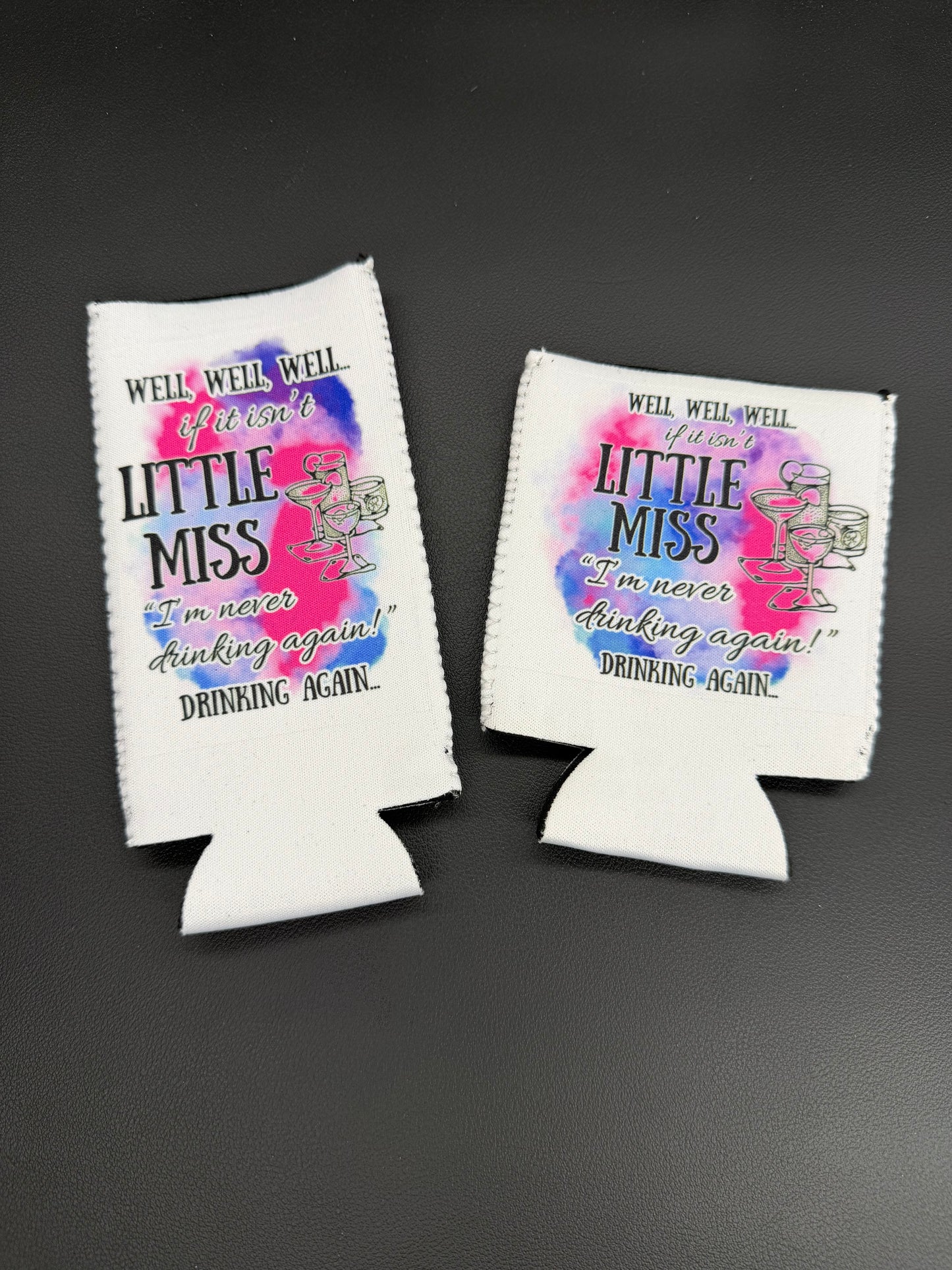 Regular or Tall Skinny Soft Koozies 12oz