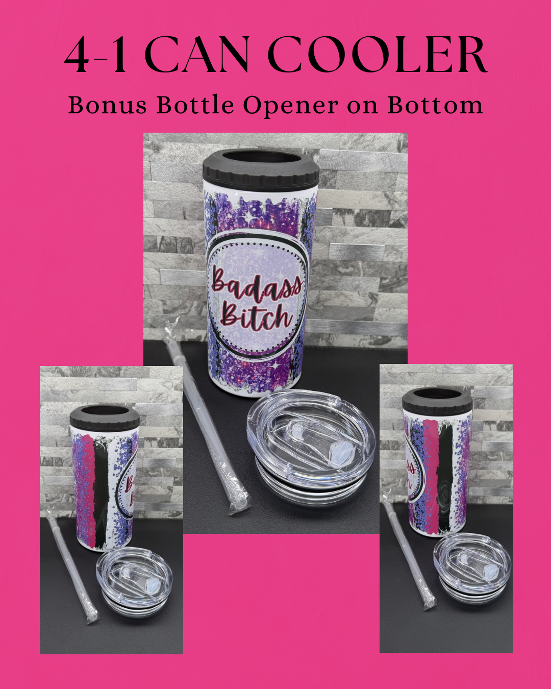 Tall Can Cooler Cups 4-1