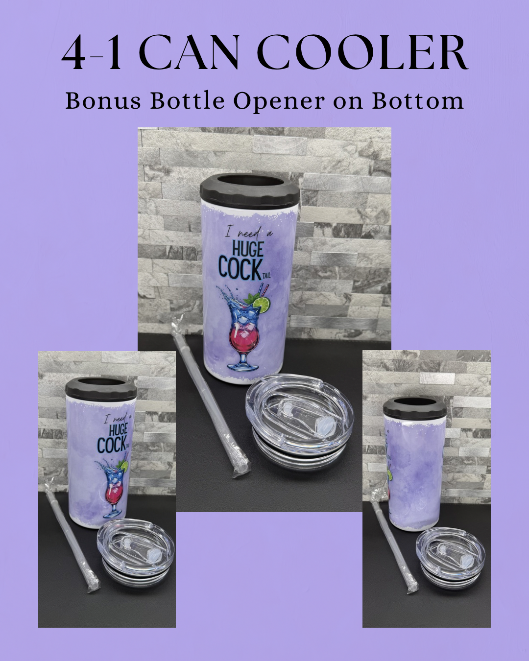 Tall Can Cooler Cups 4-1